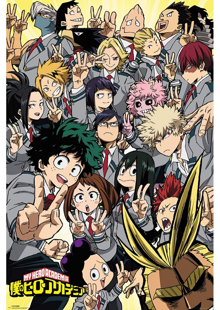Poster My Hero Academia - Affiche ou Cadre School Compil MHA