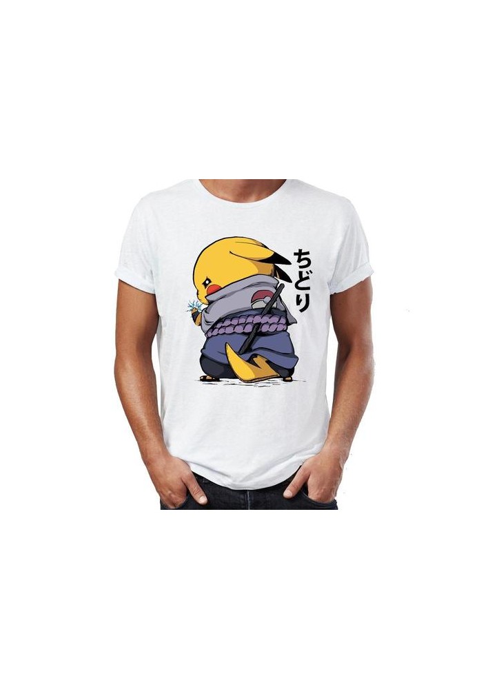 T-Shirt Pikachu Mashup Sasuke