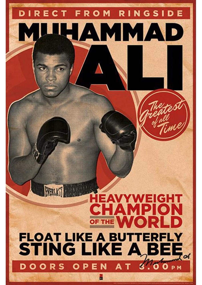 Poster Muhammad Ali - Affiche ou Cadre Football