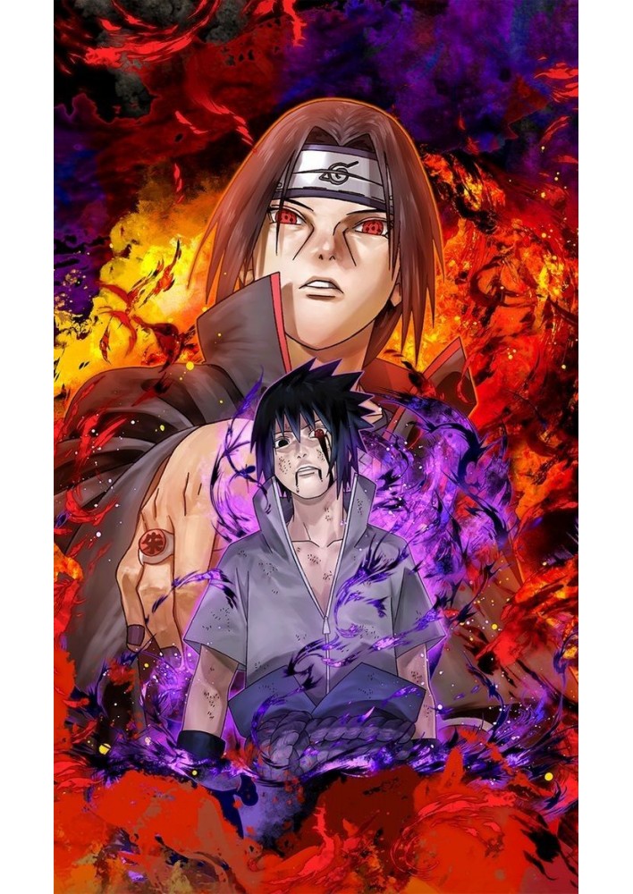 Poster Sasuke x Itachi - Affiche ou Cadre Demon Blood