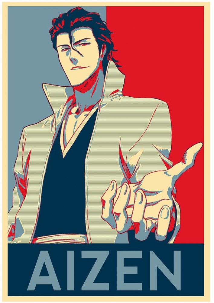 Poster Aizen propaganda - Affiche ou Cadre