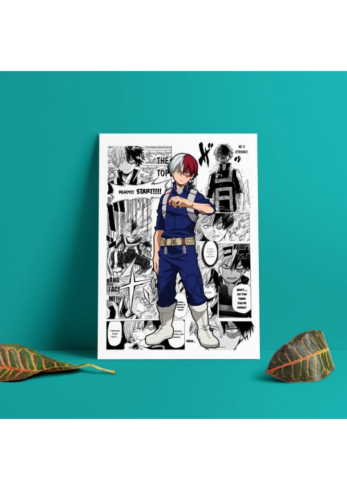 Poster Shoto Todoroki My Hero Academia - Affiche ou Cadre ScanArt