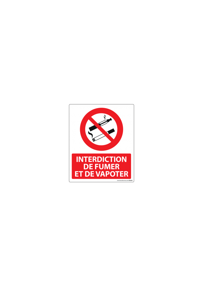 Affichage interdiction de fumer et de vapoter - Affiche ou Cadre Tableaux obligation légale