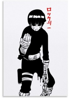 Poster One Piece Monkey D Luffy noir et blanc - Affiche ou Cadre