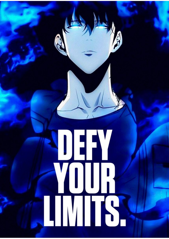 Affiche Solo Leveling - Poster ou Cadre defy your limits