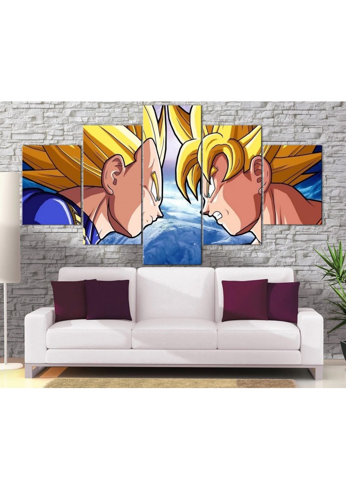 Tableau Vegeta x Goku - Poster géant  dbz