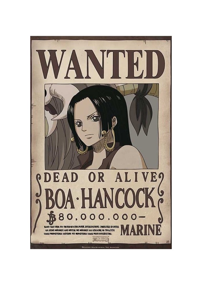 Affiche Boa la hancock Wanted - Poster ou Cadre