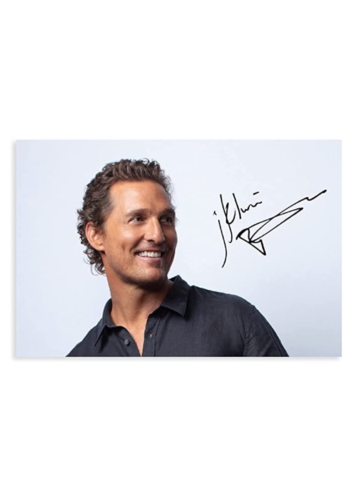 Poster Matthew McConaughey signature - Affiche ou Cadre