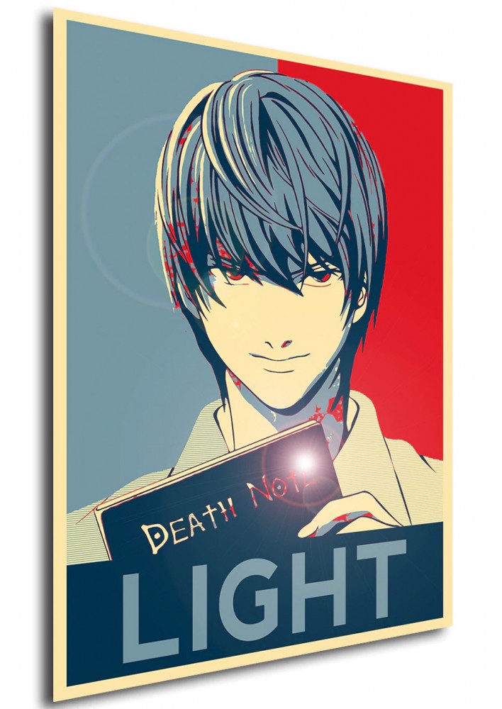 Affiche Death Note Light Yagami Propaganda - Poster ou Cadre