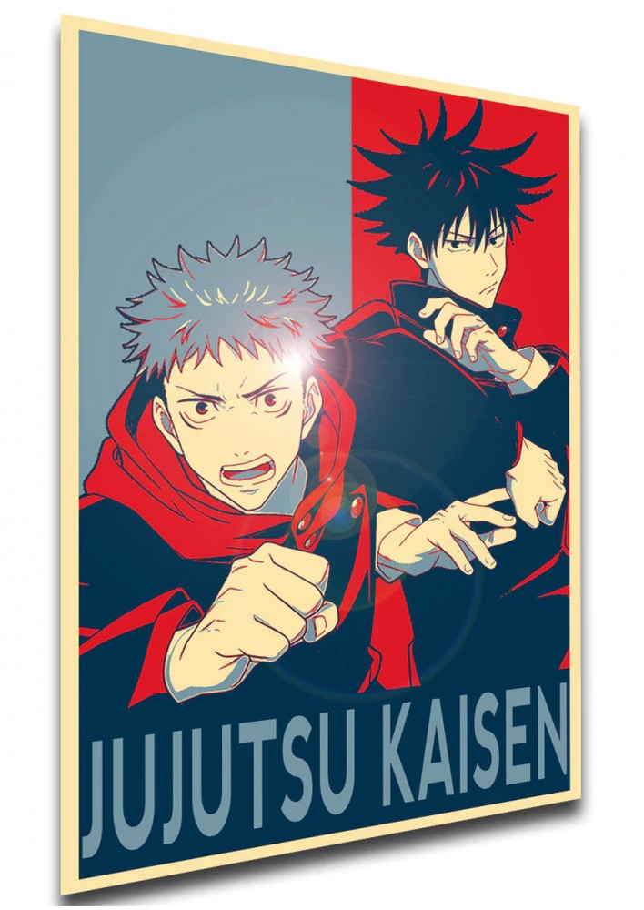 Affiche jujutsu kaisen Propaganda - Poster ou Cadre