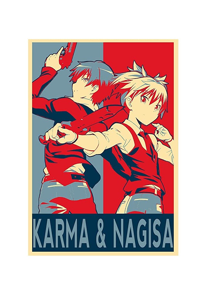 Affiche Karma et Nagisa - Poster ou Cadre Assassination classroom
