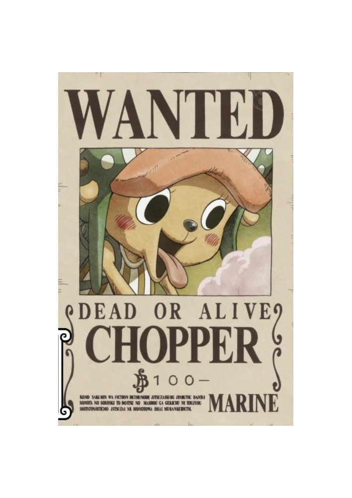 Affiche Chopper Dead Or Alive Wanted - Poster ou Cadre