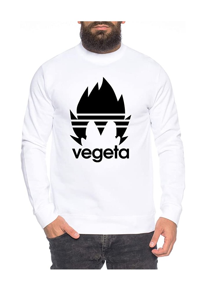 Sweatshirts Vegeta Cheveux - Pull Adulte et enfant Sweat Blanc