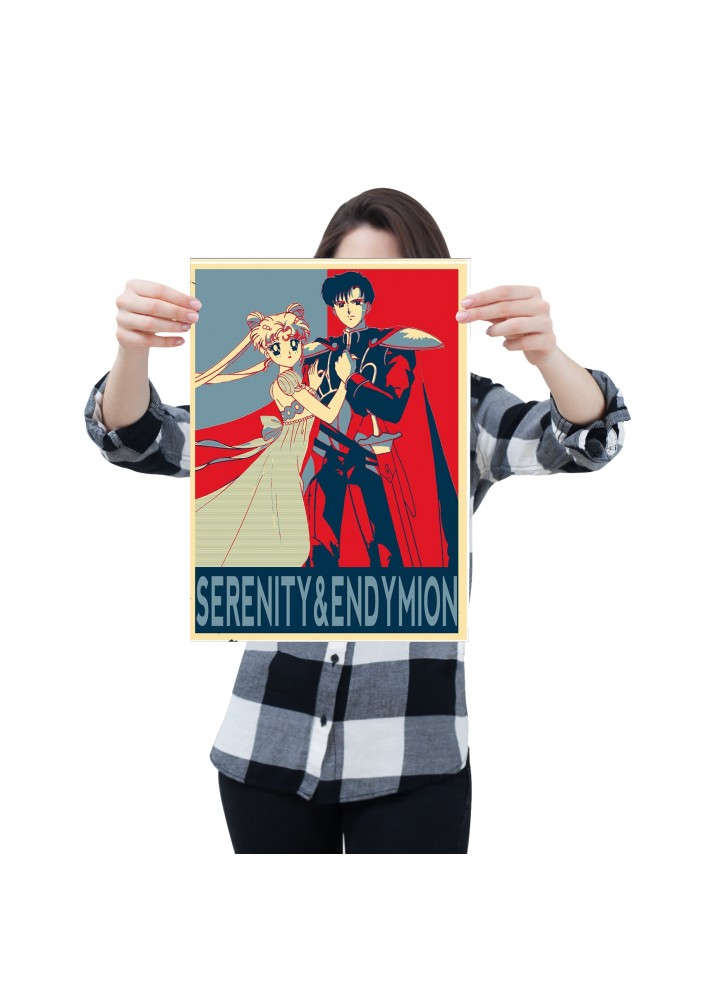 Affiche Serenity et Moon Propaganda - Poster ou Cadre Sailor Moon