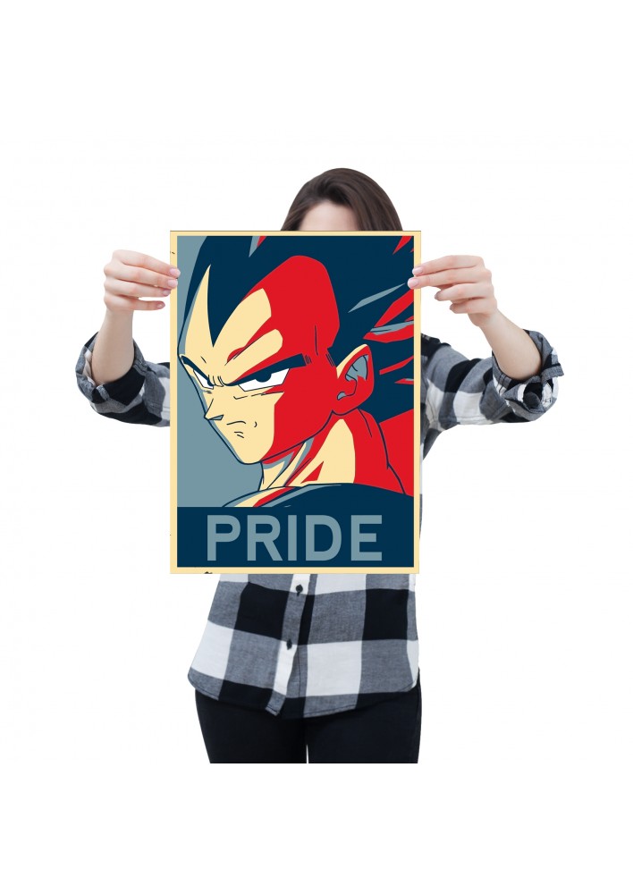 Affiche Vegeta Pride Propaganda - Poster ou Cadre