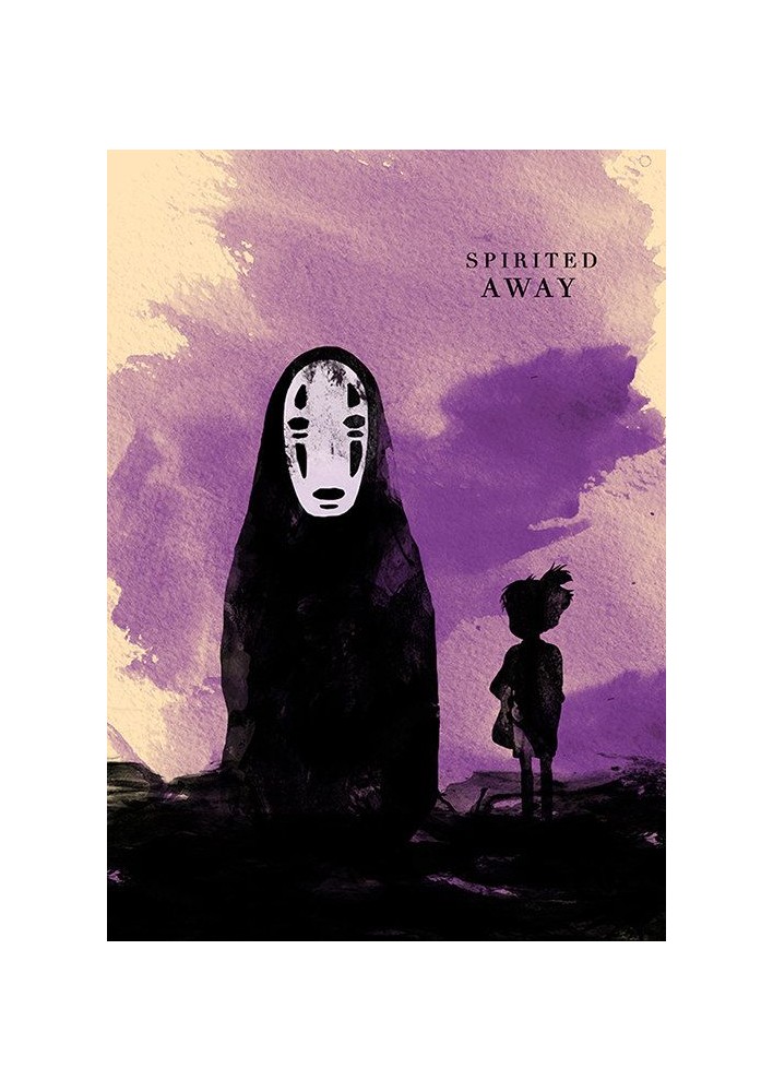 Poster et affiche GENERIQUE Spirited Away Movie Poster Japonais Hayao  Miyazaki Anime Peinture Décorative - 42 x 30 cm (Style 21)