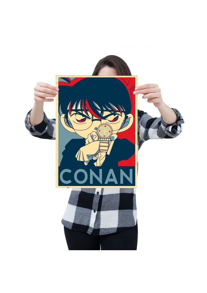Affiche Detective Conan Propaganda - Poster ou Cadre Shinichi