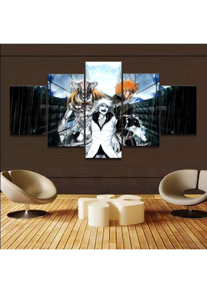 Poster géant bleach - Tableau sans cadre 5 pièces ichigo