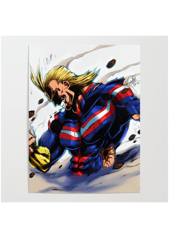 Poster All Might Plus Ultra - Affiche / Cadre my hero academia