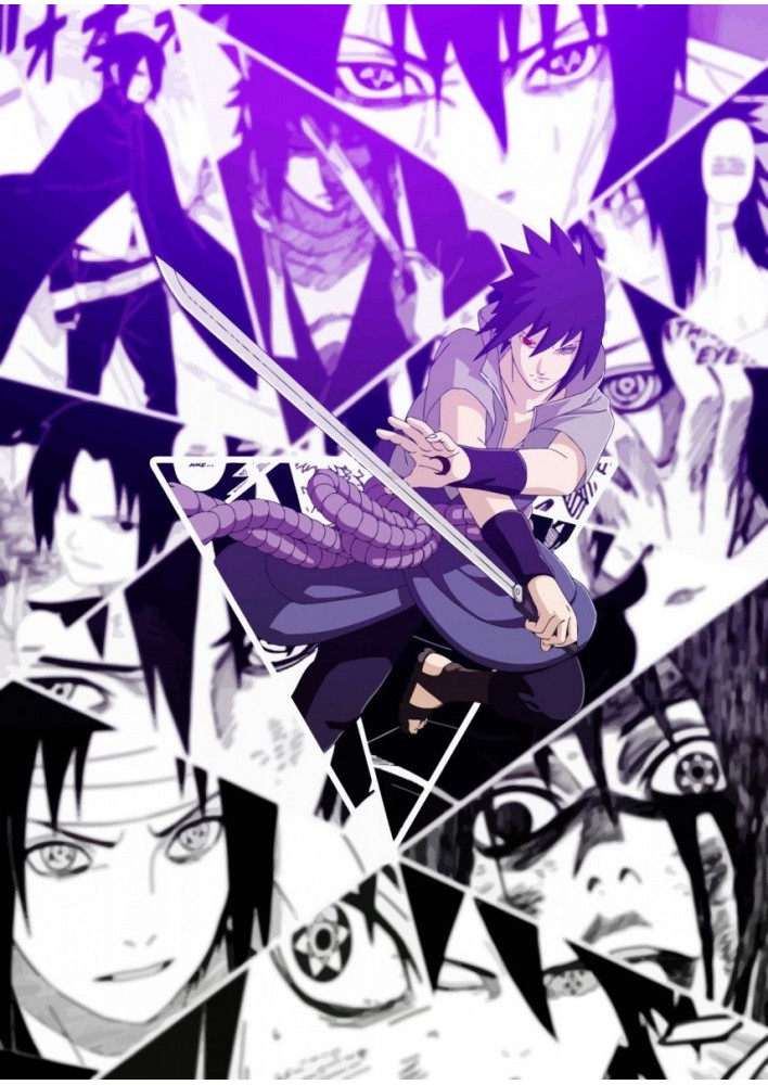 Affiche Sasuke uchiha - Poster ou Cadre shipuden